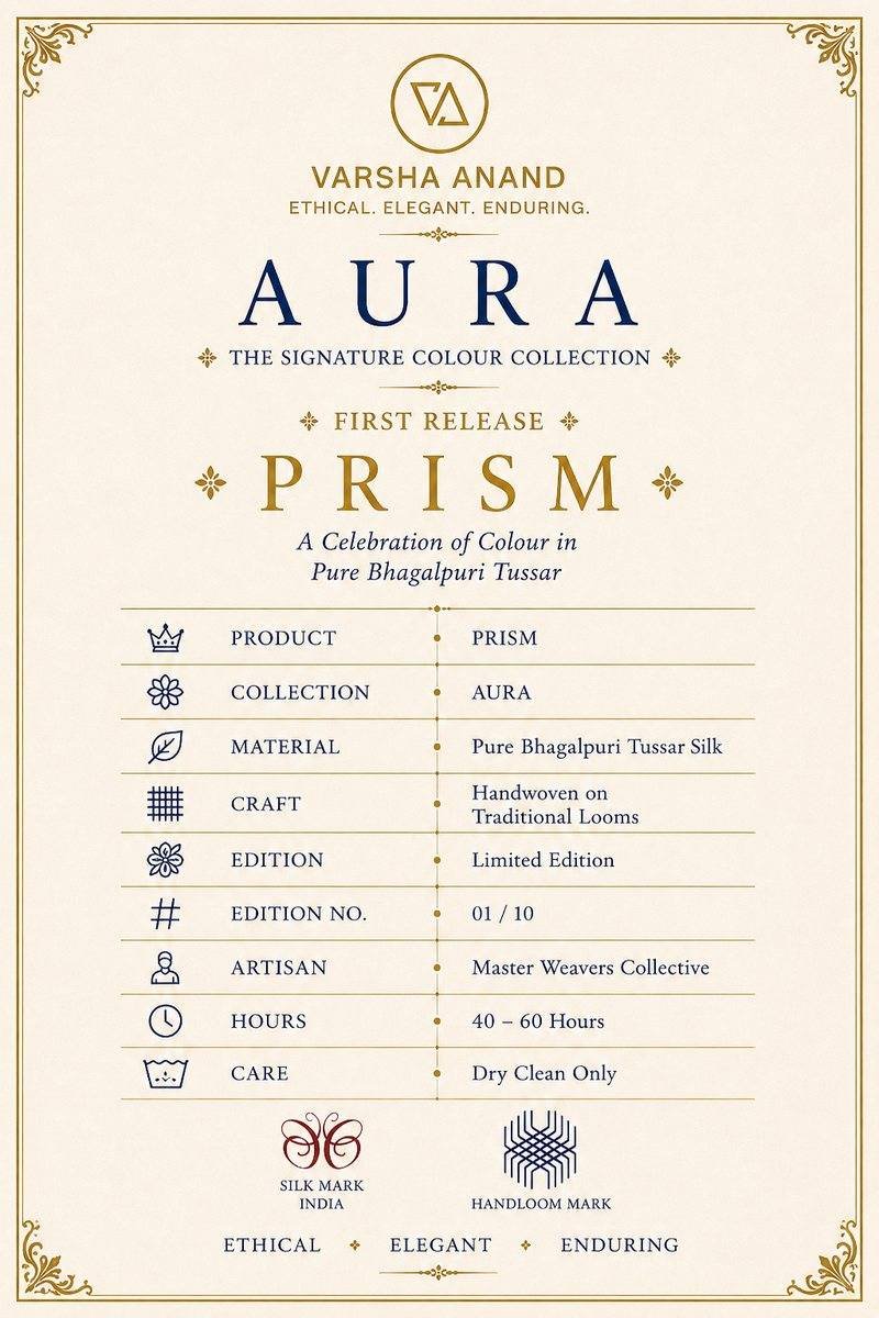 House Product Information Card for AURA PRISM